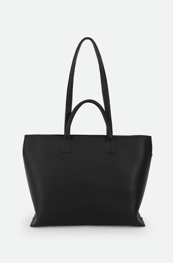 BOLZANO FRENCH BARENIA LEATHER TOTE IN ESPRESSO