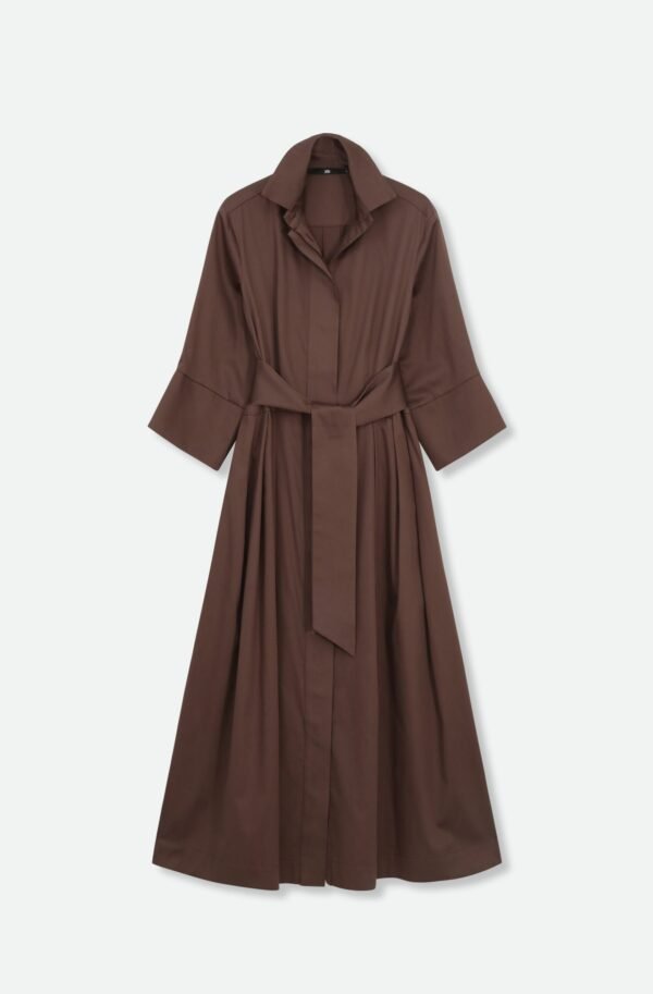 DRIFT DRESS IN ITALIAN SATEEN COTTON