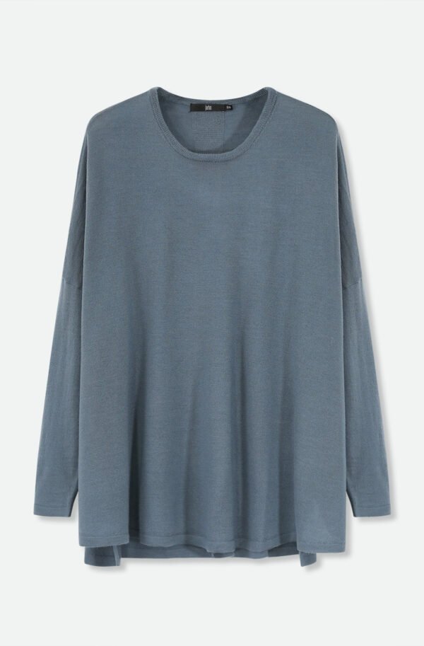 MATTEO OVERSIZED LONG SLEEVE CREW IN FINE ITALIAN MERINO