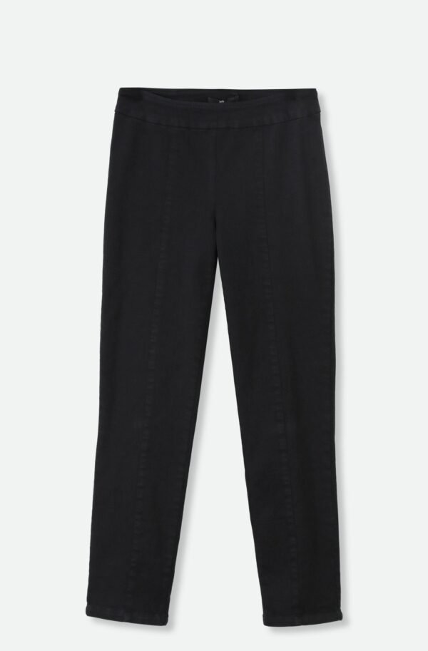PALLAS BACK SLIT BLACK DENIM PANT
